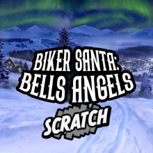 Biker Santa Bells Angels Scratch